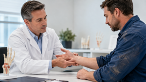 Check-up preventivo della mano per lavoratori a rischio