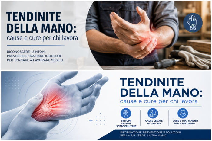 Tendinite della mano nei lavoratori con dolore al polso e alle dita